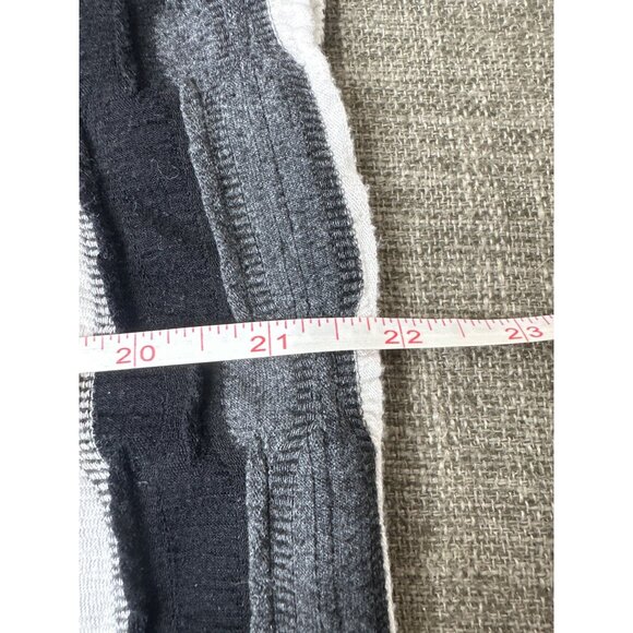 Christopher & Banks Womens Black & White Striped Knit Sweater Top Large - Picture 7 of 7